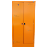 Civil Defence Large Empty Orange Cabinet 2054 (H) x 1000 (W) x 460 (D)cm