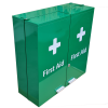 First Aid Metal Box Double Door X Large Wall Mountable Green Empty size 53 x 53 x 20cm