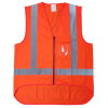 Hi Viz Orange Safety Vest with Silver Reflective Tape TTMC-W size 2XL