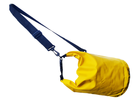 Dry Bag Yellow Shoulder Sling Style - NO PRINT - PRINT READY