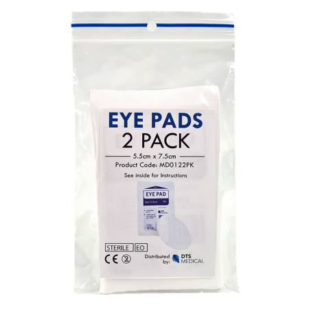 Eye Pad Oval Large 7.5cm x 5.5cm 2 Pack Sterile