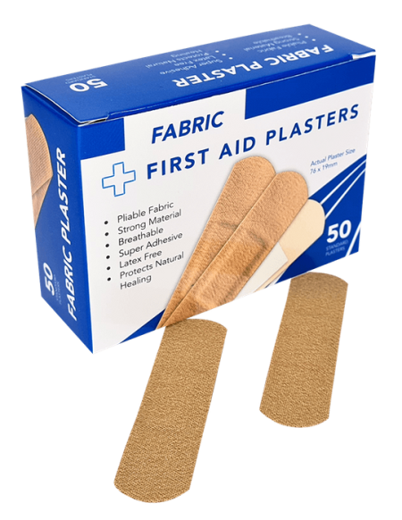 Plasters Standard Fabric 50's First Aid Bandage SLEEVE OF 5