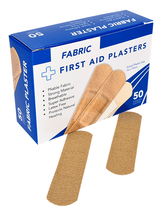 Plasters Standard Fabric 50's First Aid Bandage SLEEVE OF 5