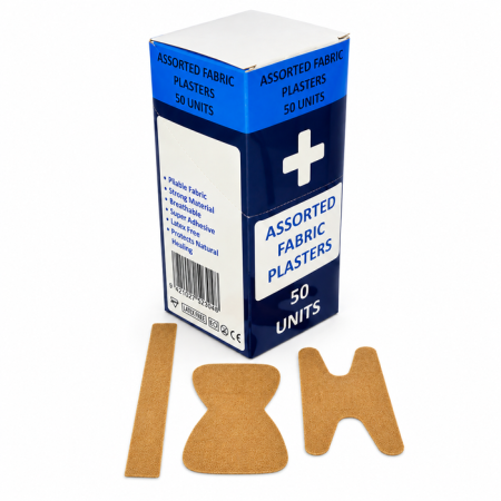 First Aid Plasters Fabric Assorted 50's 20/20/10 SLEEVE OF 5