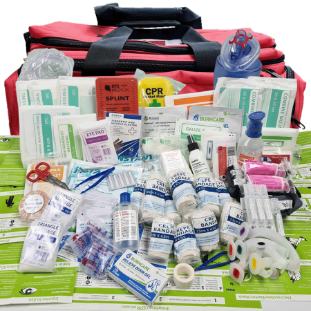 First Aid Resus styled Medium Major/ Mass Incident First Responder Kit in Under Arm Sling Style Tog Style Bag