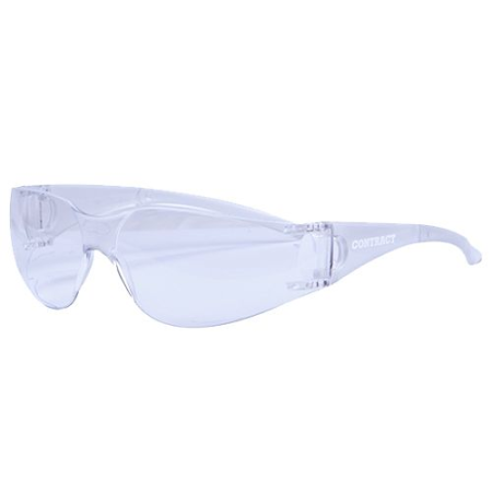 Safety Glasses AS/NZS 1337.1.2010 Anti scratch, fog, 99.9% UV protection Clear - Regular
