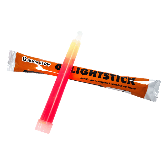 Light Stick High-Vis Orange 6 Inch - picture taken in light so item does not correctly show how bright it is - up to 12 hours