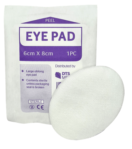 Eye Pad Oval Large 7.5cm x 5.5cm - Single