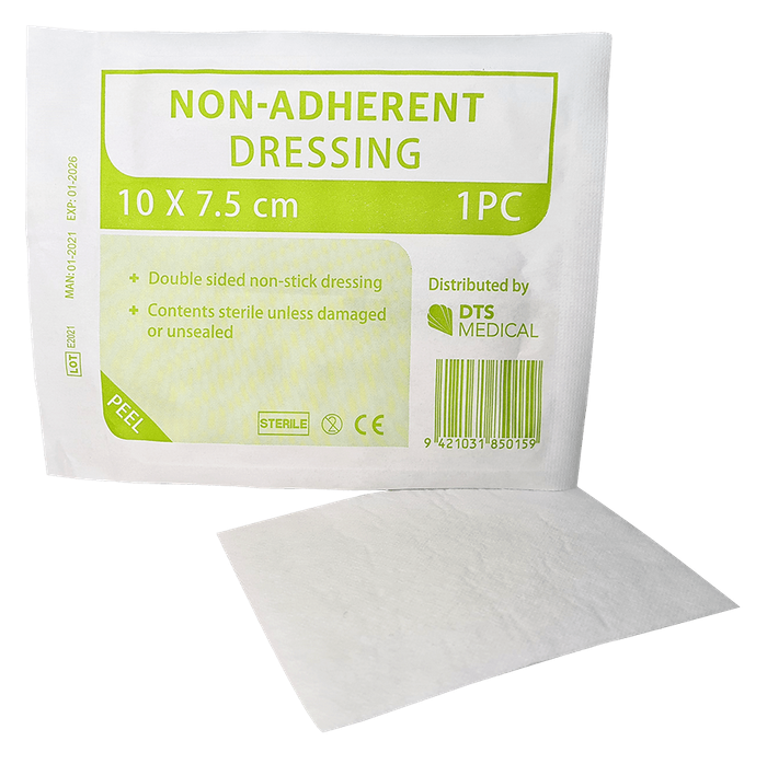 Non Adherent Dressings 10cm x 7.5cm Sterile Single