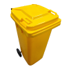 Yellow Wheelie Bin 120 Litre