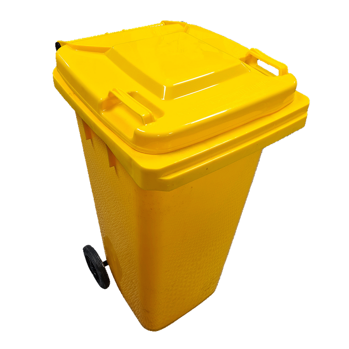 Yellow Wheelie Bin 120 Litre