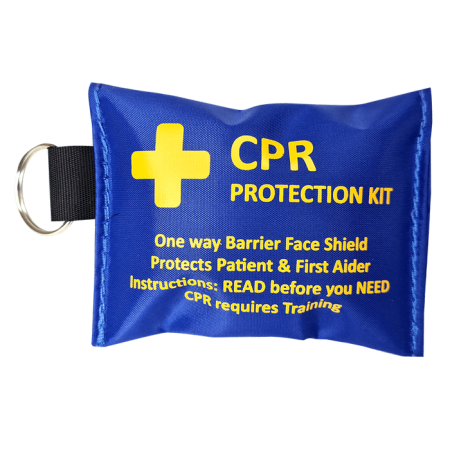 CPR Key Ring Pouch Empty Blue