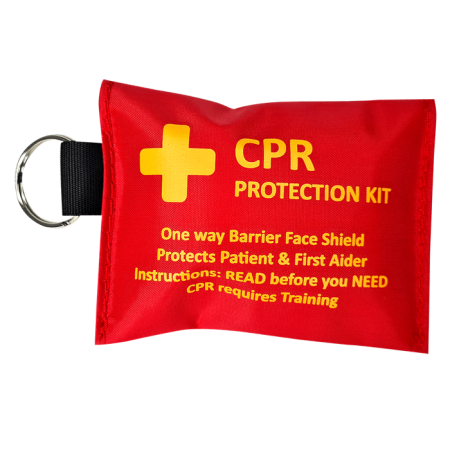 CPR Key Ring Pouch Empty Red