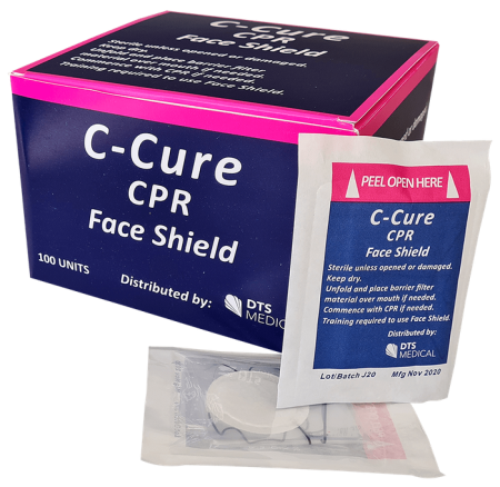 CPR Training Face Shield Protection Sterile Individually Sealed