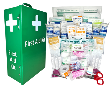 Early Child Care First Aid Kit Large - Portrait Metal Wall Mount cabinet