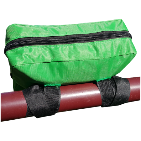 First Aid Bag Soft Pack, Green, Medium, 2 Green Fold Out Sleeves Velcro Attaching No Handles