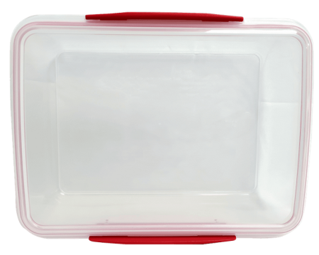 First Aid Box Plastic, Clear 2Ltr, Empty No Stickers Blank