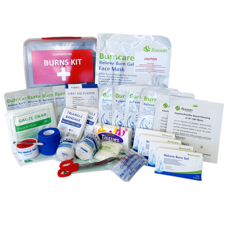Burn Injury First Aid Kit Lunch Box Style - Large / Commercial