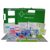 Kitchen, Food & Catering First Aid Kit Commercial Medium In Green Wall Mount Plastic Box