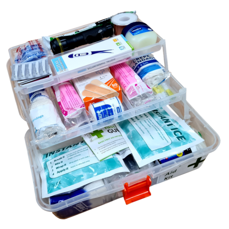 The Big Easy Premium First Aid Kit Tool Box Style, 2 Shelves.