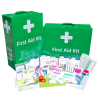 First Aid Kit Work Place 1-25 in Portrait Green Metal mountable cabinet