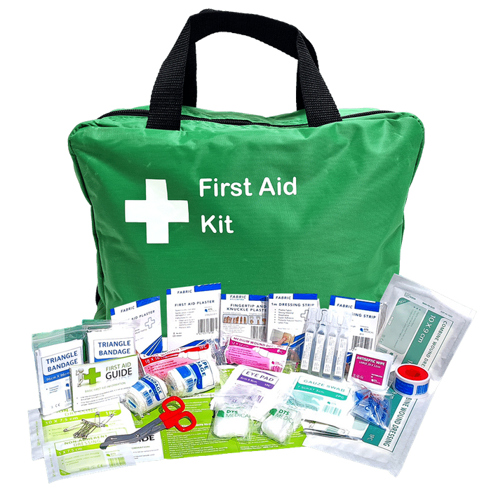 First Aid Kit Workplace 1-50 Double Large Soft Pack Bag has handles