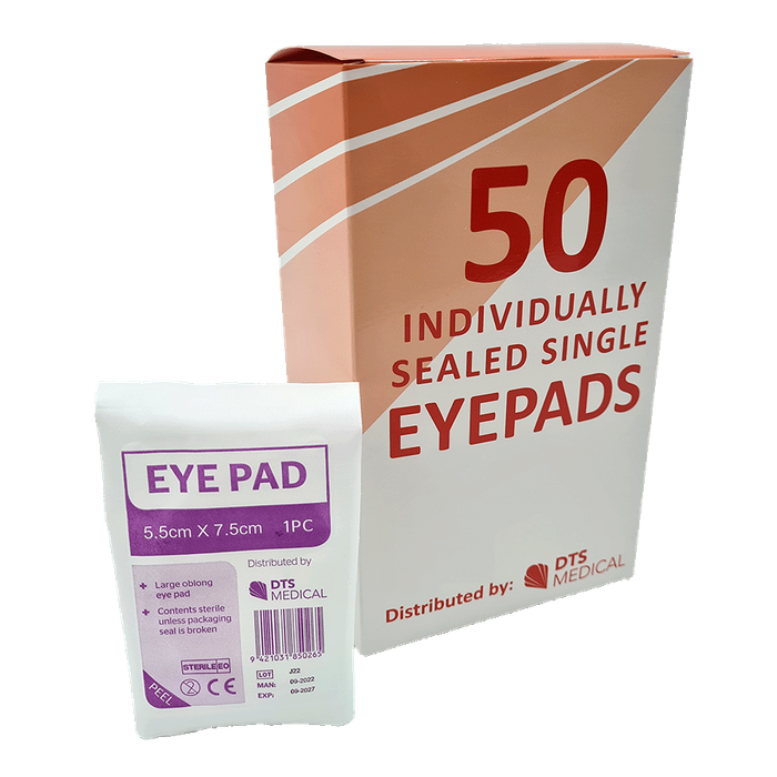 Eye Pad Oval Large 7.5cm x 5.5cm - Box of 50