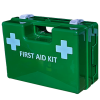 First aid Kit Premium Lone Worker in large green wall mount box