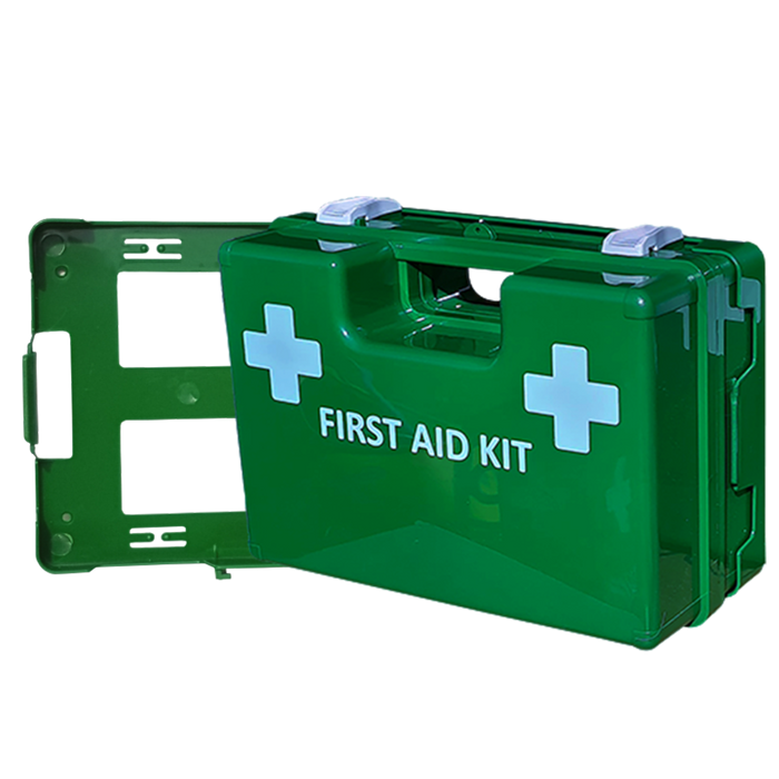 First aid Kit Premium Lone Worker in large green wall mount box - Image 2